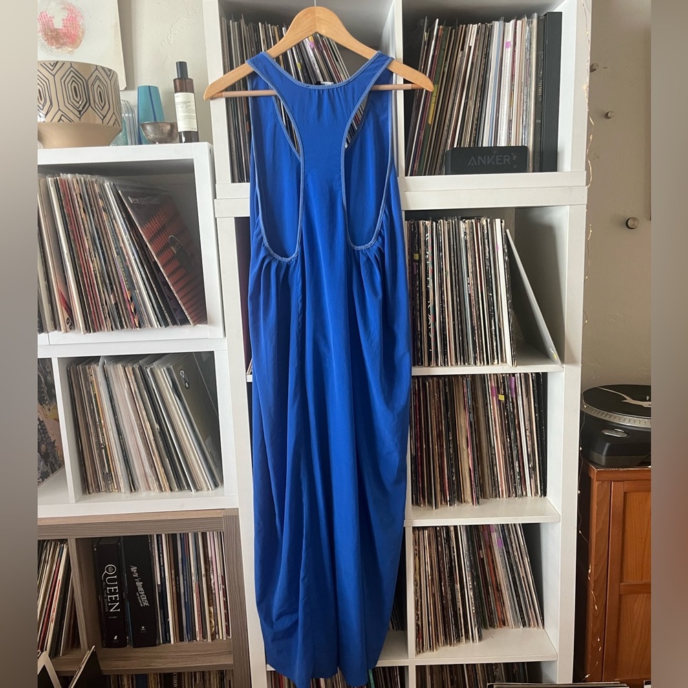 Maurizio Blue racer back long dress S/M